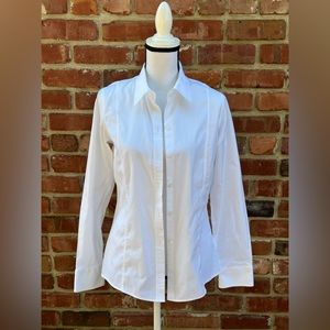 Liz Claiborne Non Iron White Button Up Dress Shirt